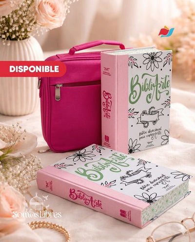 BIBLIARTE RVC083 TD COLORES + BOLSO ROSADO