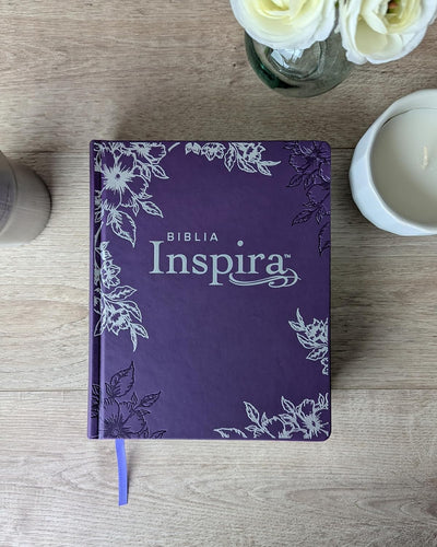 Biblia Inspira NTV con Filament | Tapa dura SentiPiel Lavanda