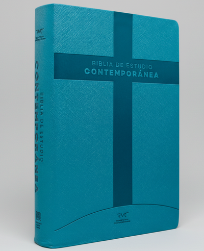 BIBLIA DE ESTUDIO RVC086cLG IMITACIÓN PIEL AQUA