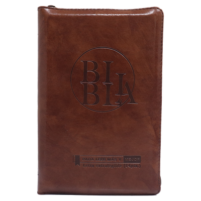 Biblia RVR60 Letra Grande 14 pts con Recursos Digitales – Caté con Zipper
