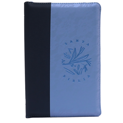 Biblia RVR60 Letra Grande 14 pts con Recursos Digitales – Azul con Zipper