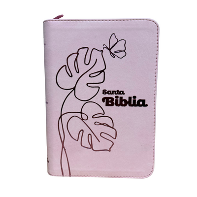 BIBLIA LETRA GRANDE RVR066ZLG PJR _12 PTS ROSA