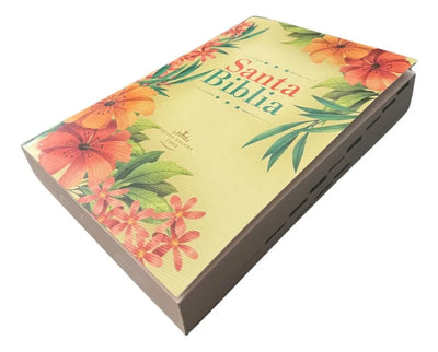 Biblia Misionera RVR Flores Tropica Portada Ilustrada