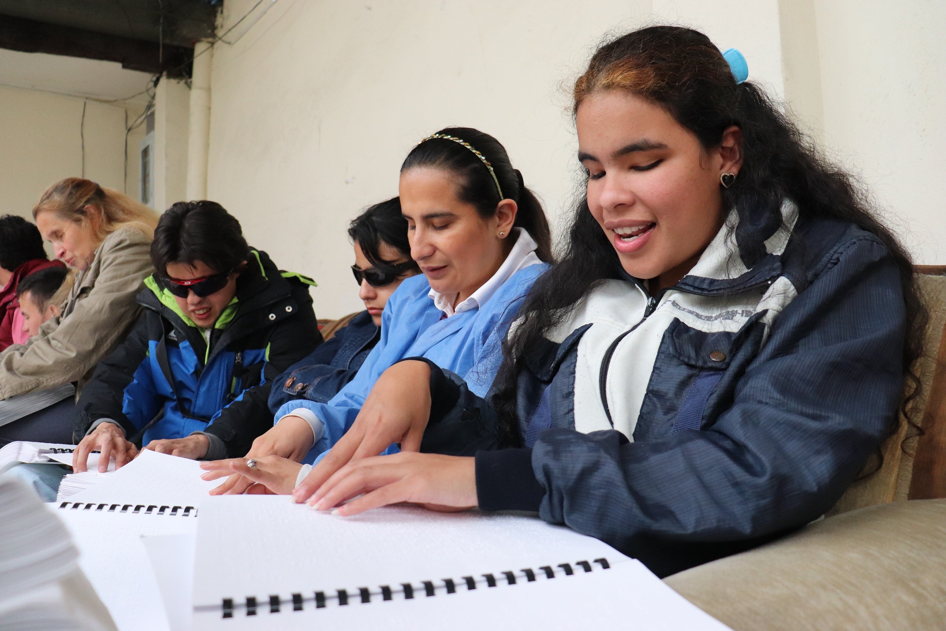 Leyendo con las manos