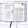 Biblia de Estudio NBLA Gris Símil Piel