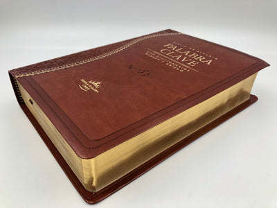 Biblia de Estudio Palabra Clave RVR60 – Piel Especial Marrón