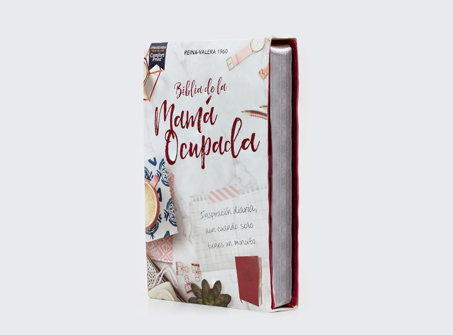 Biblia RVR60 de la Mamá Ocupada | Magenta | Inspiración diaria en minutos