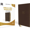 Biblia del Ministro NBLA - Leathersoft Café, Letra Gigante