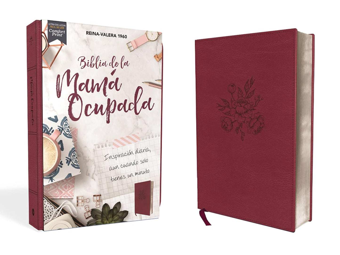Biblia RVR60 de la Mamá Ocupada | Magenta | Inspiración diaria en minutos