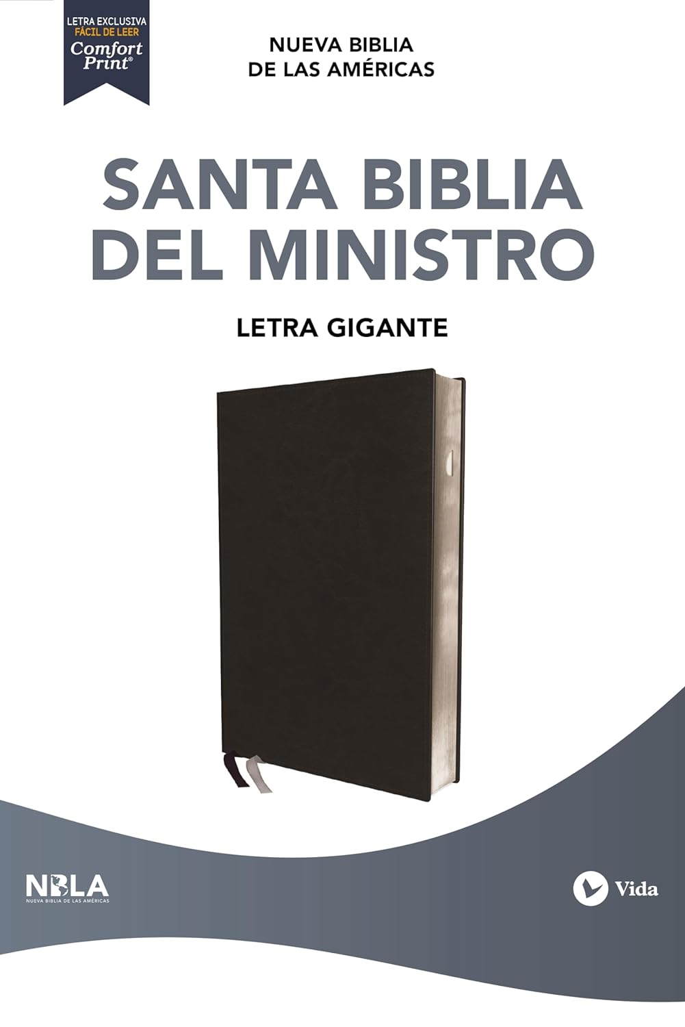 Biblia del Ministro NBLA - Leathersoft Negra, Letra Gigante