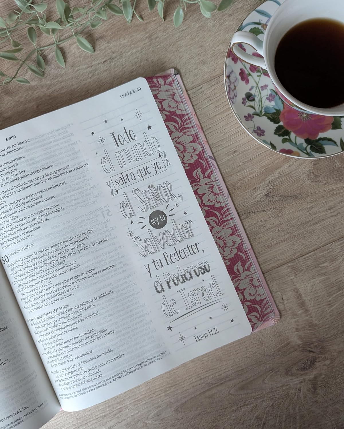 Biblia Inspira NTV con Filament | Edición Rosada Floral