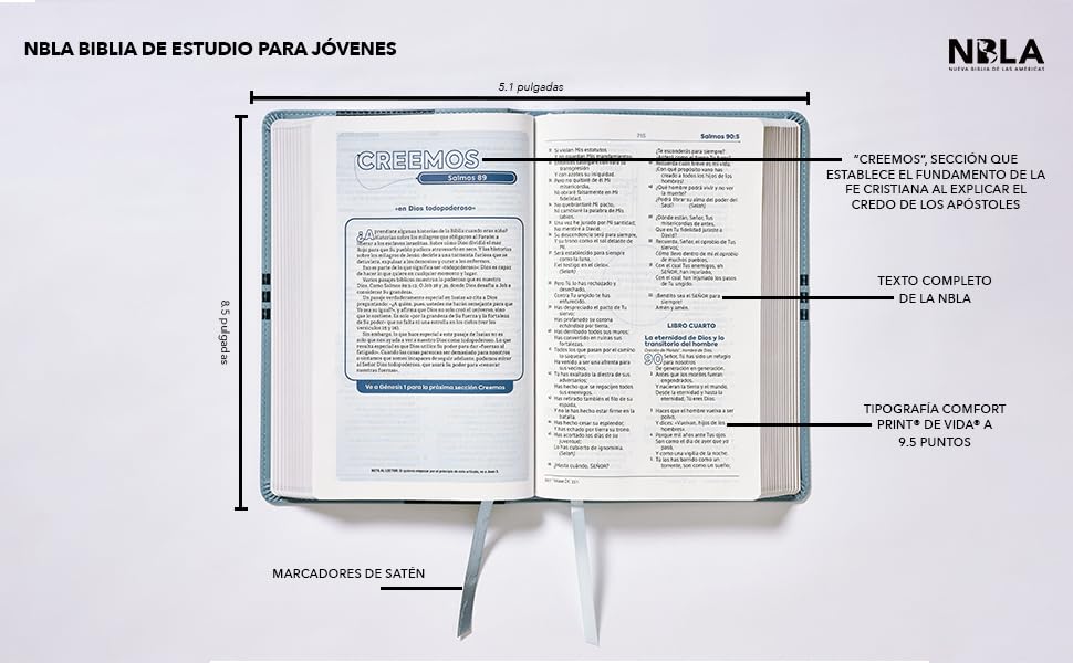 Biblia de Estudio para Jóvenes Adolescentes | Color Azul