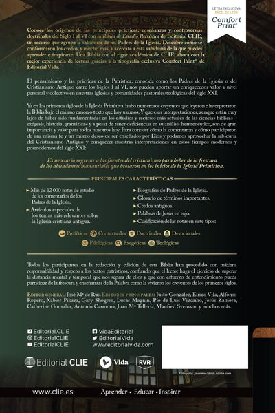 Biblia RVR60 de Estudio Patrística