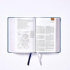 Biblia de Estudio NBLA Gris Símil Piel