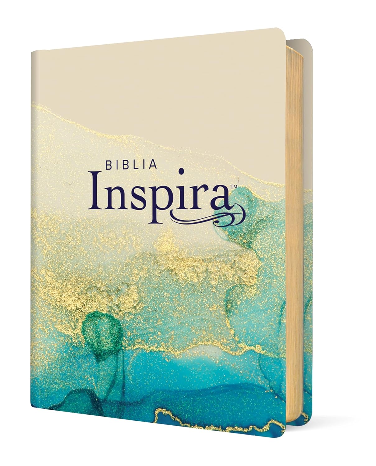 Biblia Inspira NTV con Filament | Tapa dura SentiPiel Oro