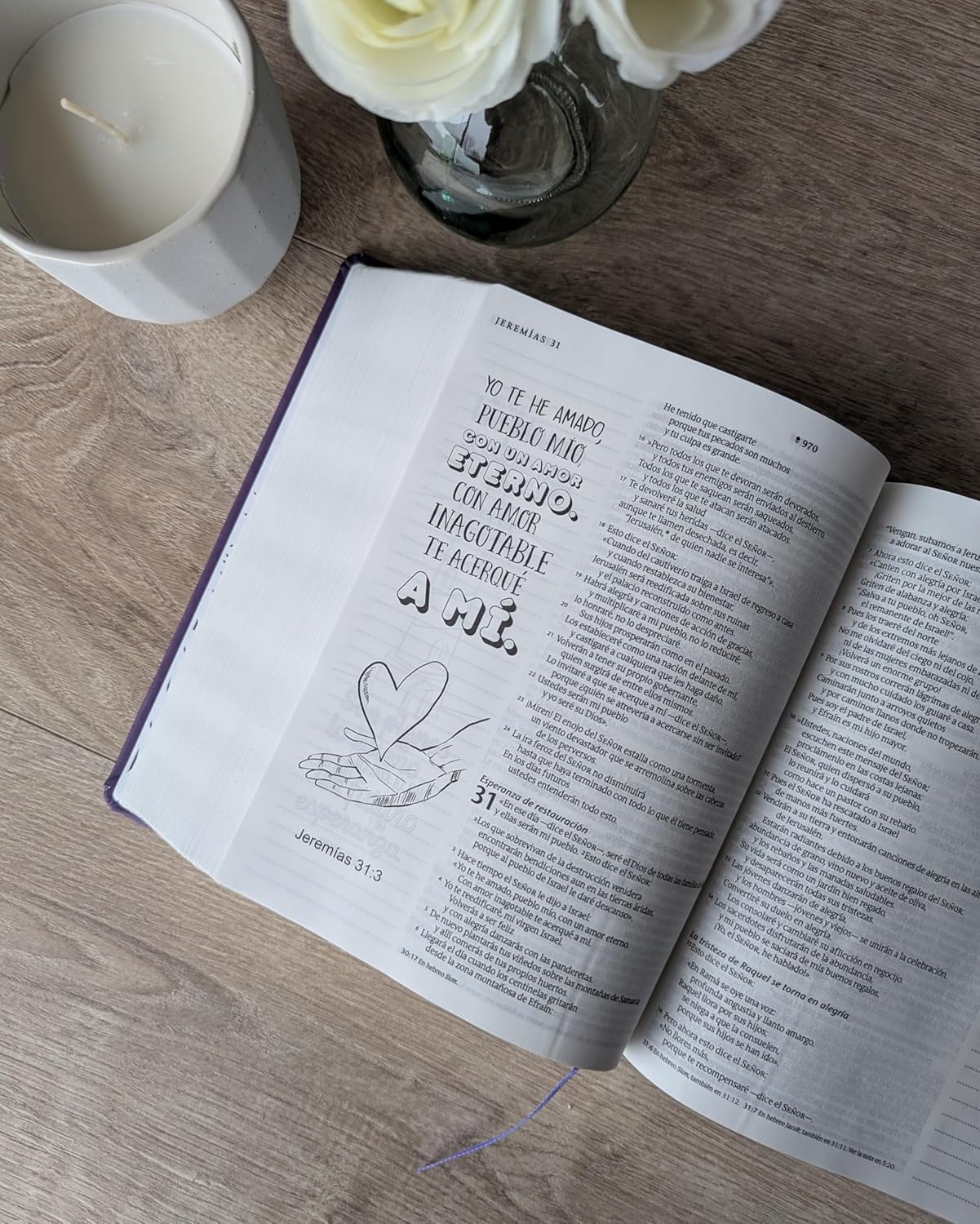 Biblia Inspira NTV con Filament | Tapa dura SentiPiel Lavanda