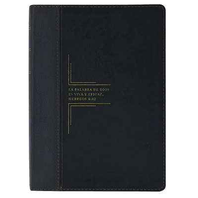 BIBLIA RVR60 ESTUDIO DIARIO VIVIR COLOR NEGRO-ÓNIICE LETRA GRANDE