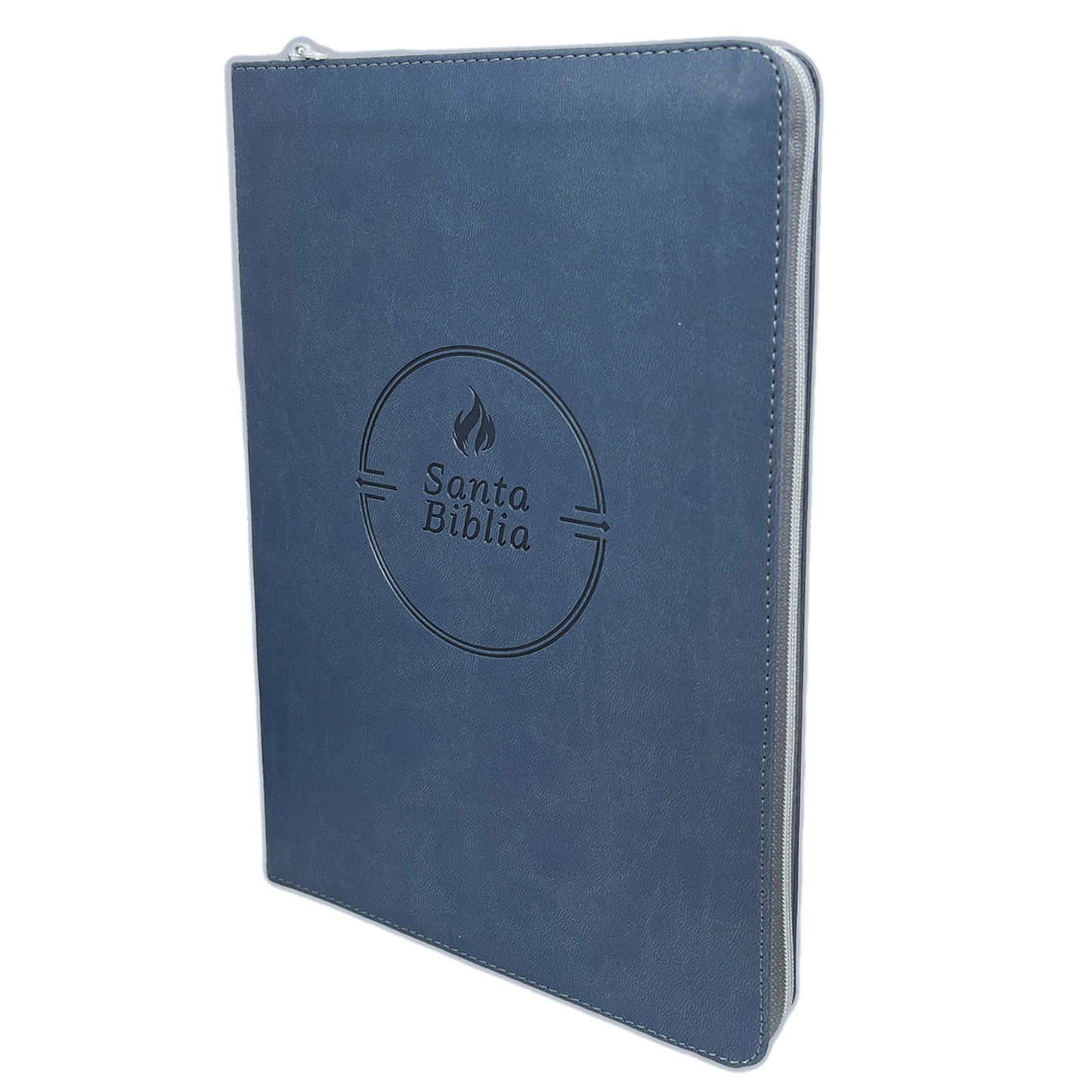 BIBLIA RVR60 EDICIÓN ULTRAFINA CREMALLERA COLOR GRIS LETRA GRANDE