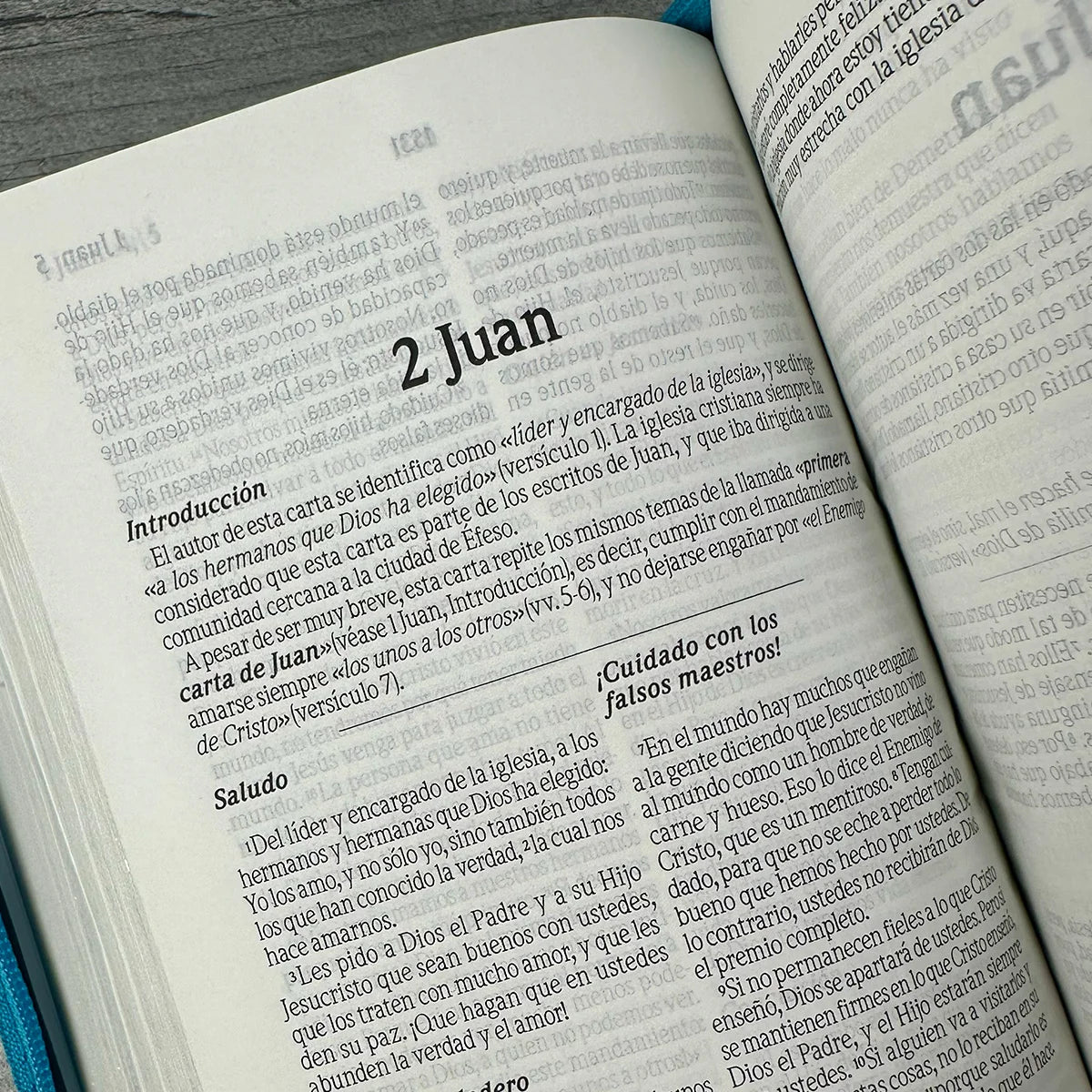 BIBLIA TLA.45ZLM IMITACIÓN PIEL AZUL AGUA MARINA CON CIERRE