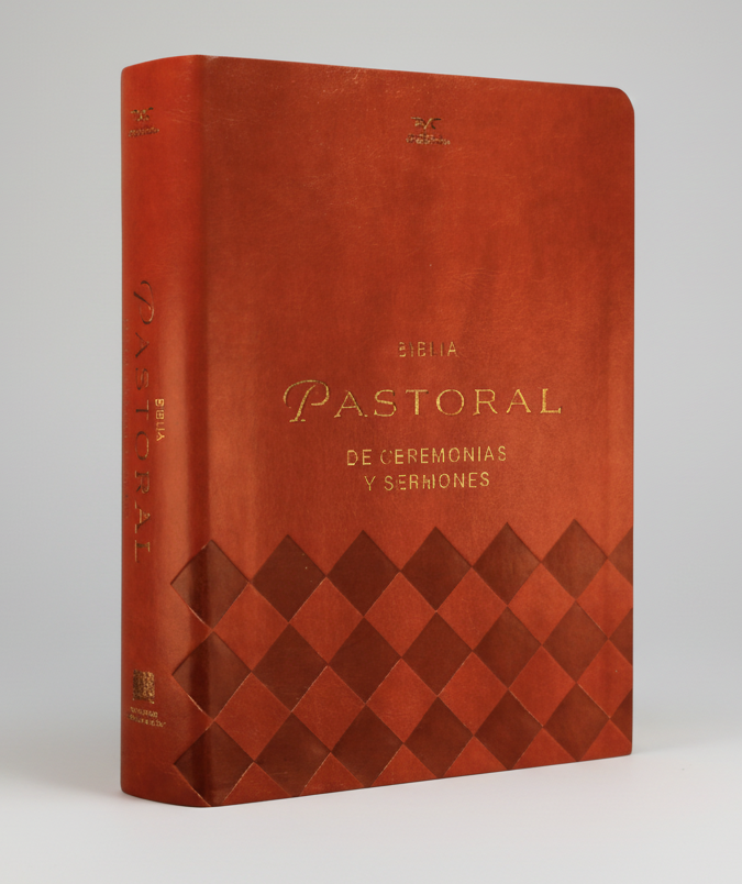 BIBLIA DE ESTUDIO RVC086cLG PJR PASTORAL CEREMONIAS Y SERMONES IMITACIÓN PIEL MARRÓN