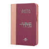 Biblia RVR Vive La Palabra Letra Grande con Cierre y Herramientas Digitales Color Rosado con Fucsia