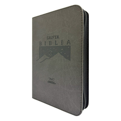 Biblia RVC Letra mediana Color Negra Con Ayudas Digitales Con Cierre