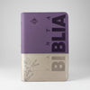 Biblia RVR60 Letra Grande 12 pts con Recursos Digitales - Color Beige Morado