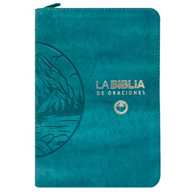 BIBLIA DE ORACIONES TLA66LG PJR AGUA MARINA - CANT PLAT