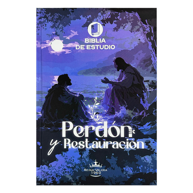 Biblia de Estudio: Perdón y Restauración Azul Tapa Dura