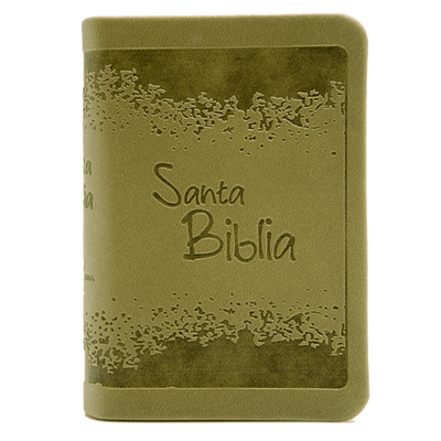 Biblia RVR Letra pequeña Color Verde Con Ayudas Digitales