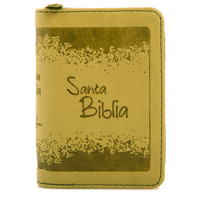 Biblia RVR Letra pequeña Color Verde Con Ayudas Digitales