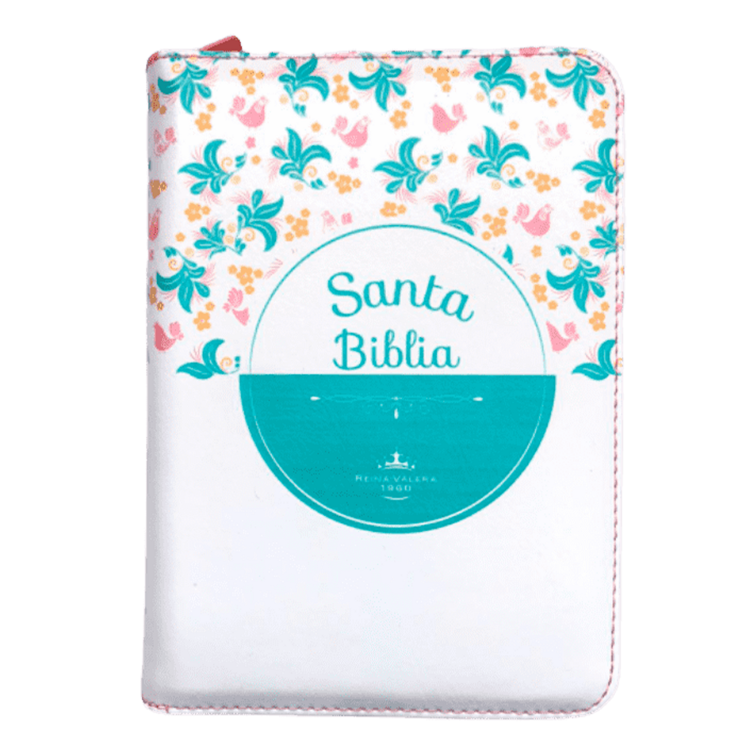 Biblia RVR Letra mediana Color Blanco Con Ayudas Digitales