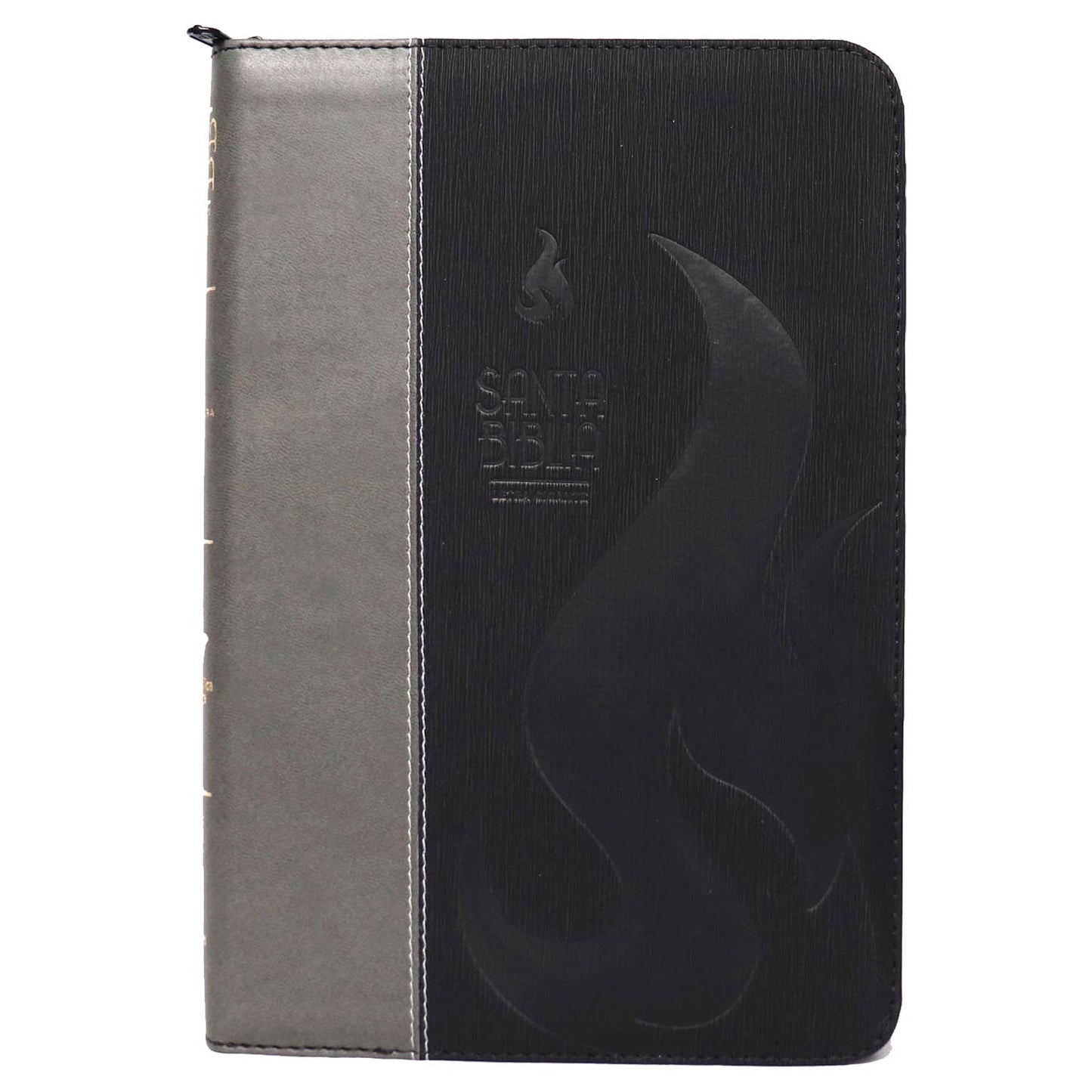 Biblia RVR Letra grande Color Negro Con Ayudas Digitales  Con Indice Perforado