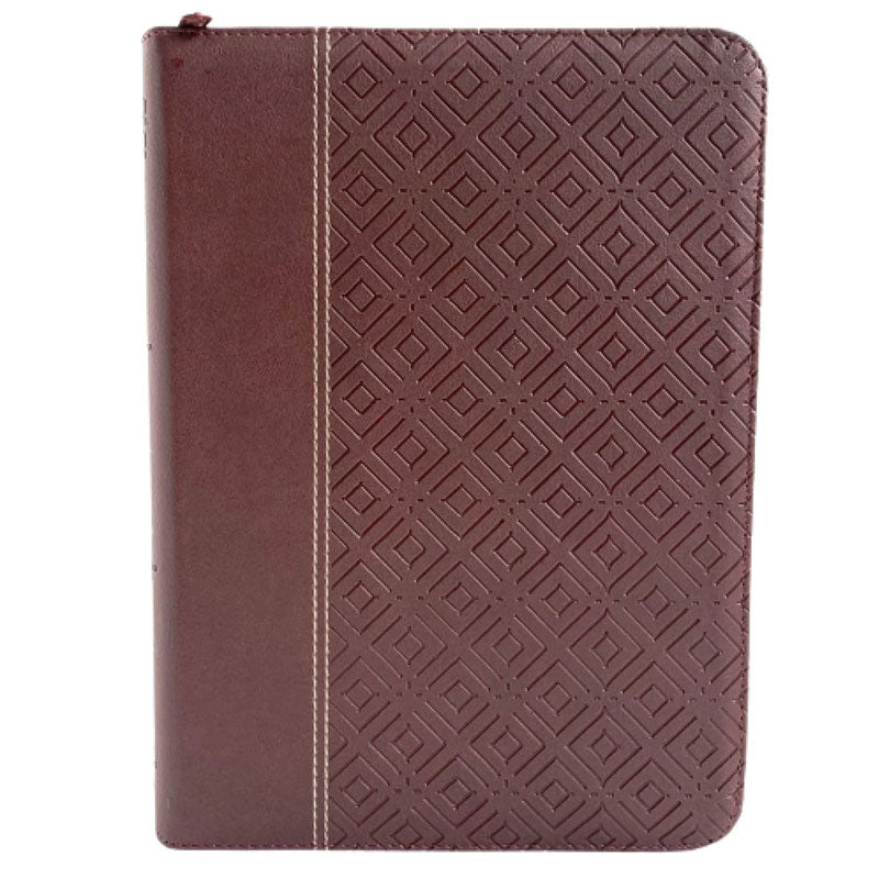 Biblia RVR Letra grande Color Vino Con Ayudas Digitales  Con Indice Perforado