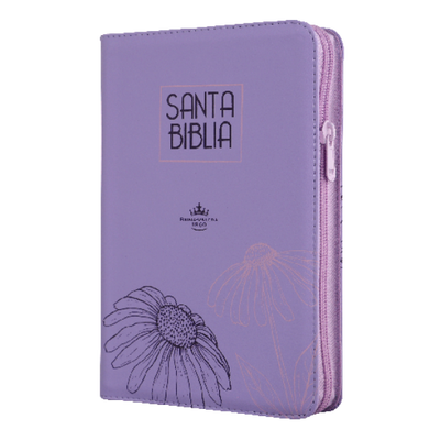 Biblia RVR60 Letra Grande 12 pts con Recursos Digitales - Color Lila