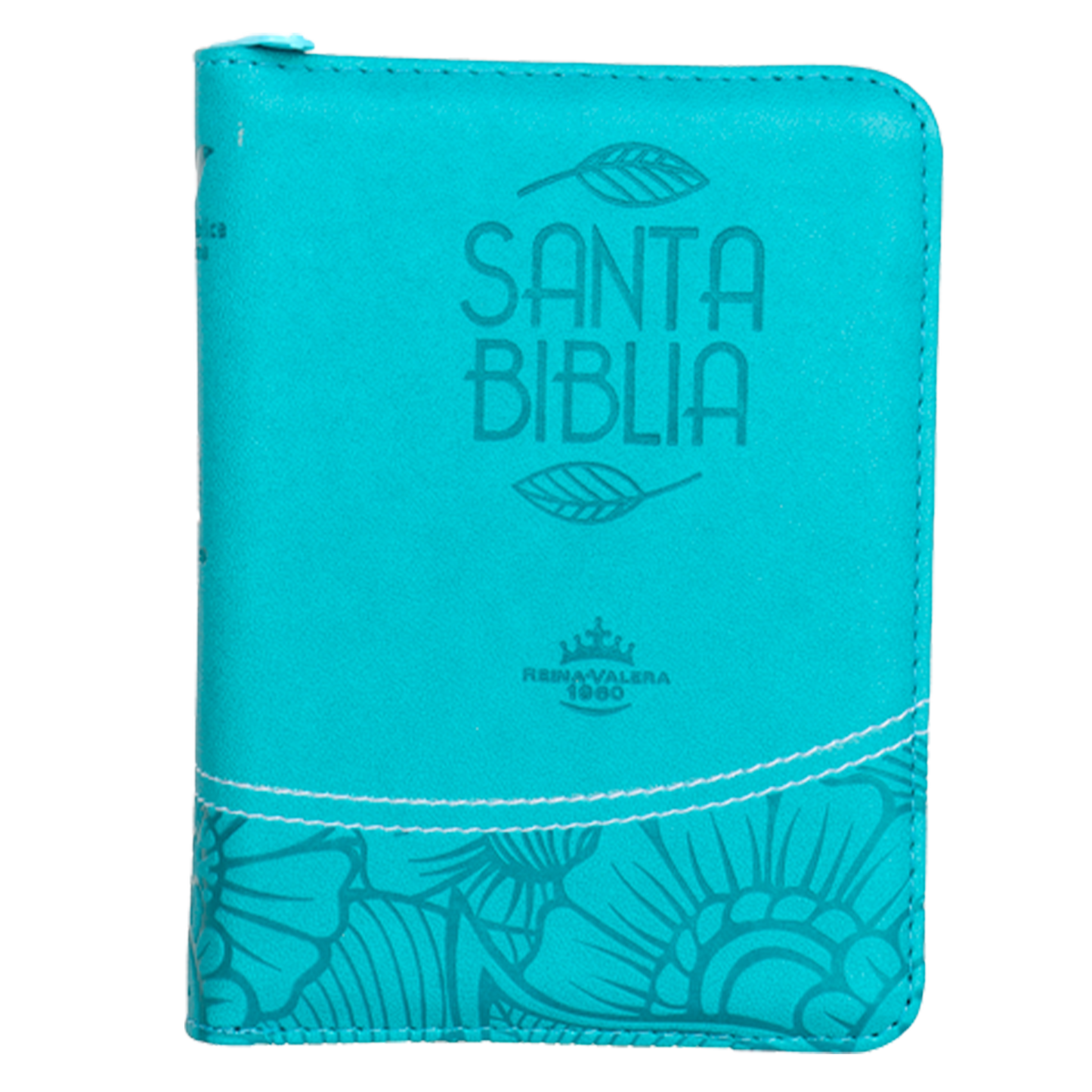 Biblia RVR Letra pequeña Color Azul Con Ayudas Digitales  Con Indice Perforado