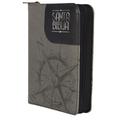 Biblia RVR Letra pequeña Color Negro Con Ayudas Digitales  Con Indice Perforado