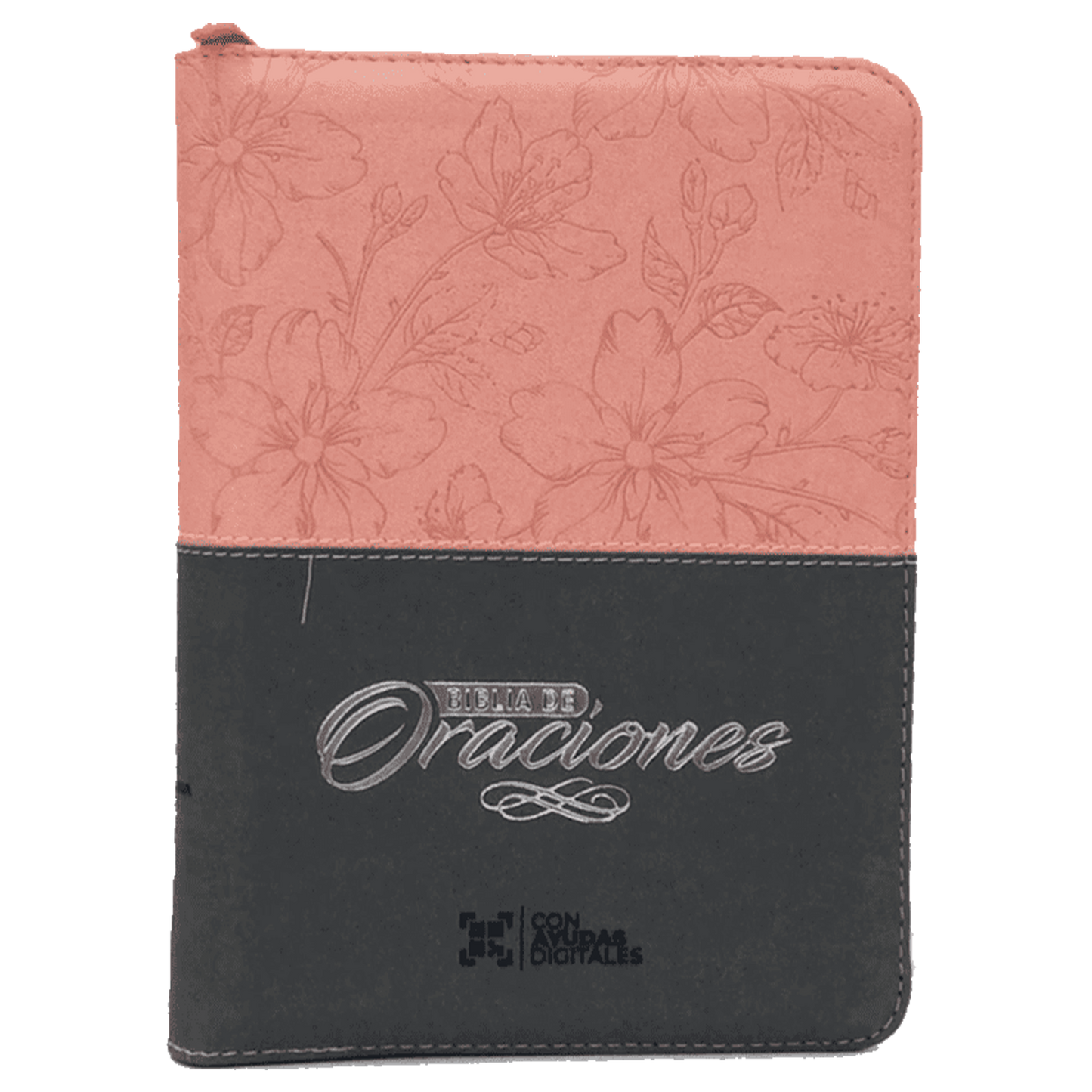 Biblia de Oraciones RVR Letra mediana Color Rosado Con Ayudas Digitales  Con Indice Perforado