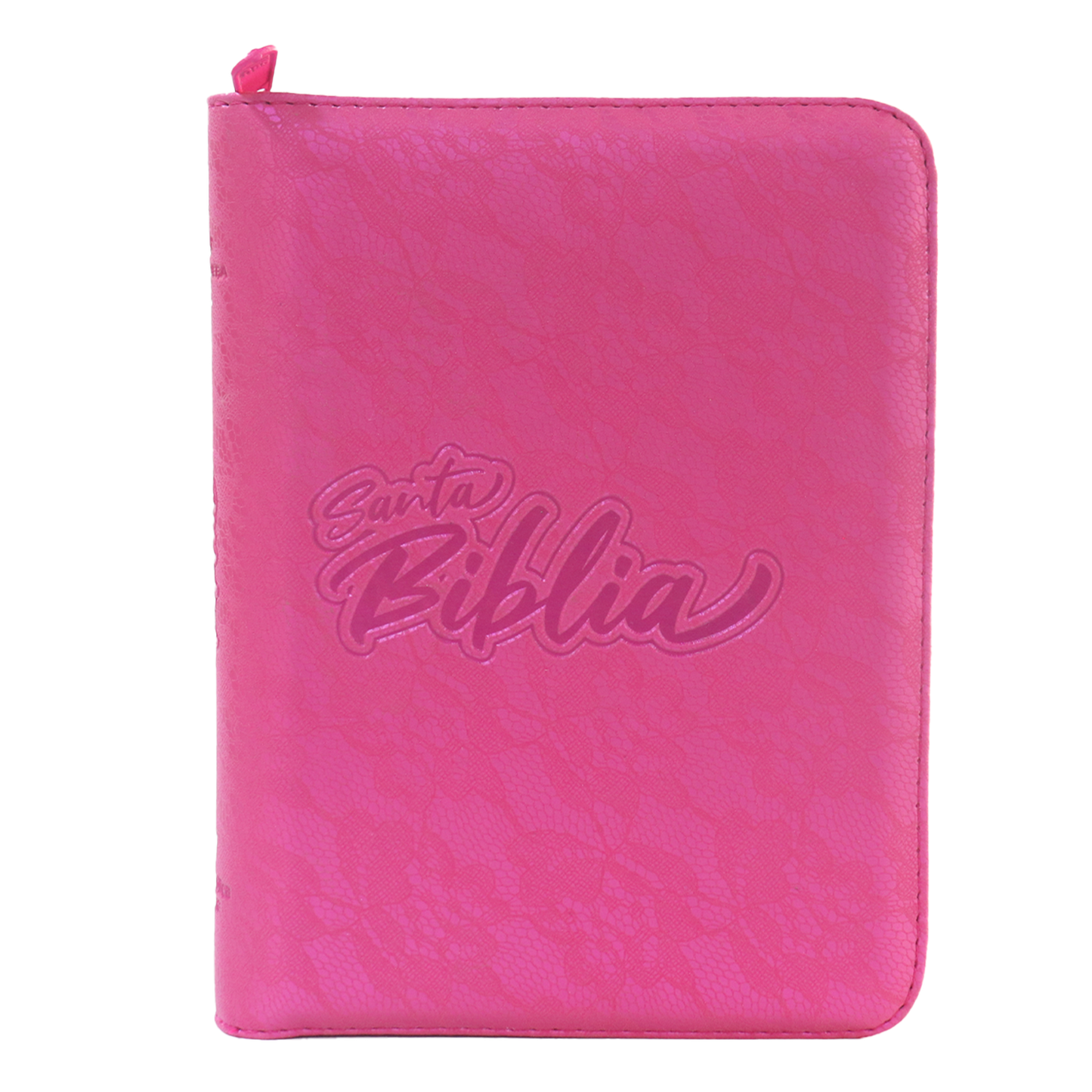 Biblia RVR Letra mediana Color Fucsia Con Ayudas Digitales