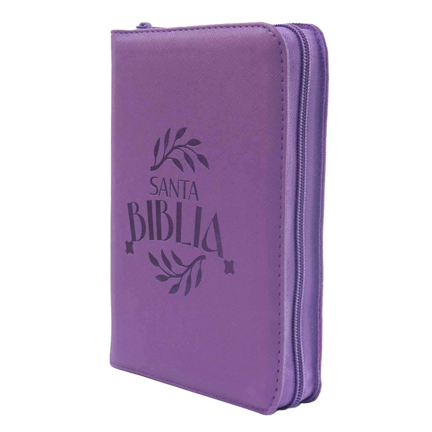 Biblia RVR Letra mediana Color Uva Con Ayudas Digitales