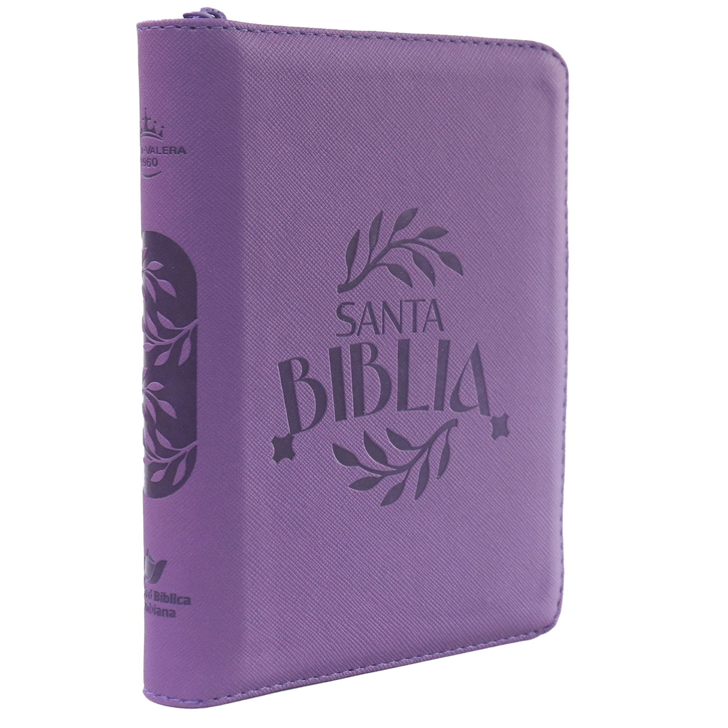 Biblia RVR Letra mediana Color Uva Con Ayudas Digitales