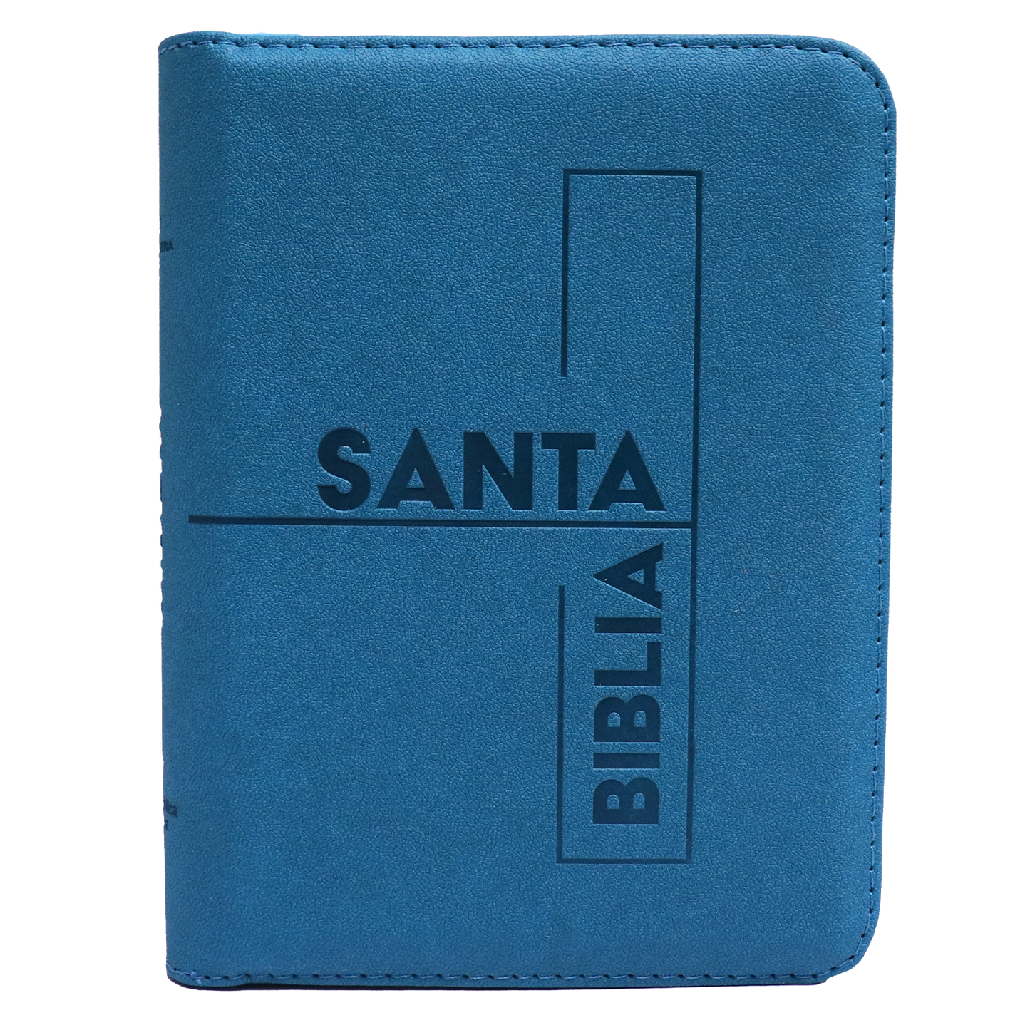 Biblia RVR Letra mediana Color Azul Jade Con Ayudas Digitales