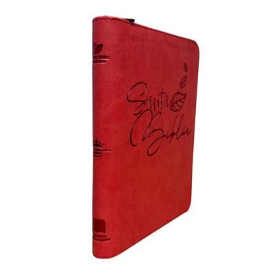 BIBLIA LETRA GRANDE RVR066ZLG PJR COLOR ROJO 12 PUNTOS
