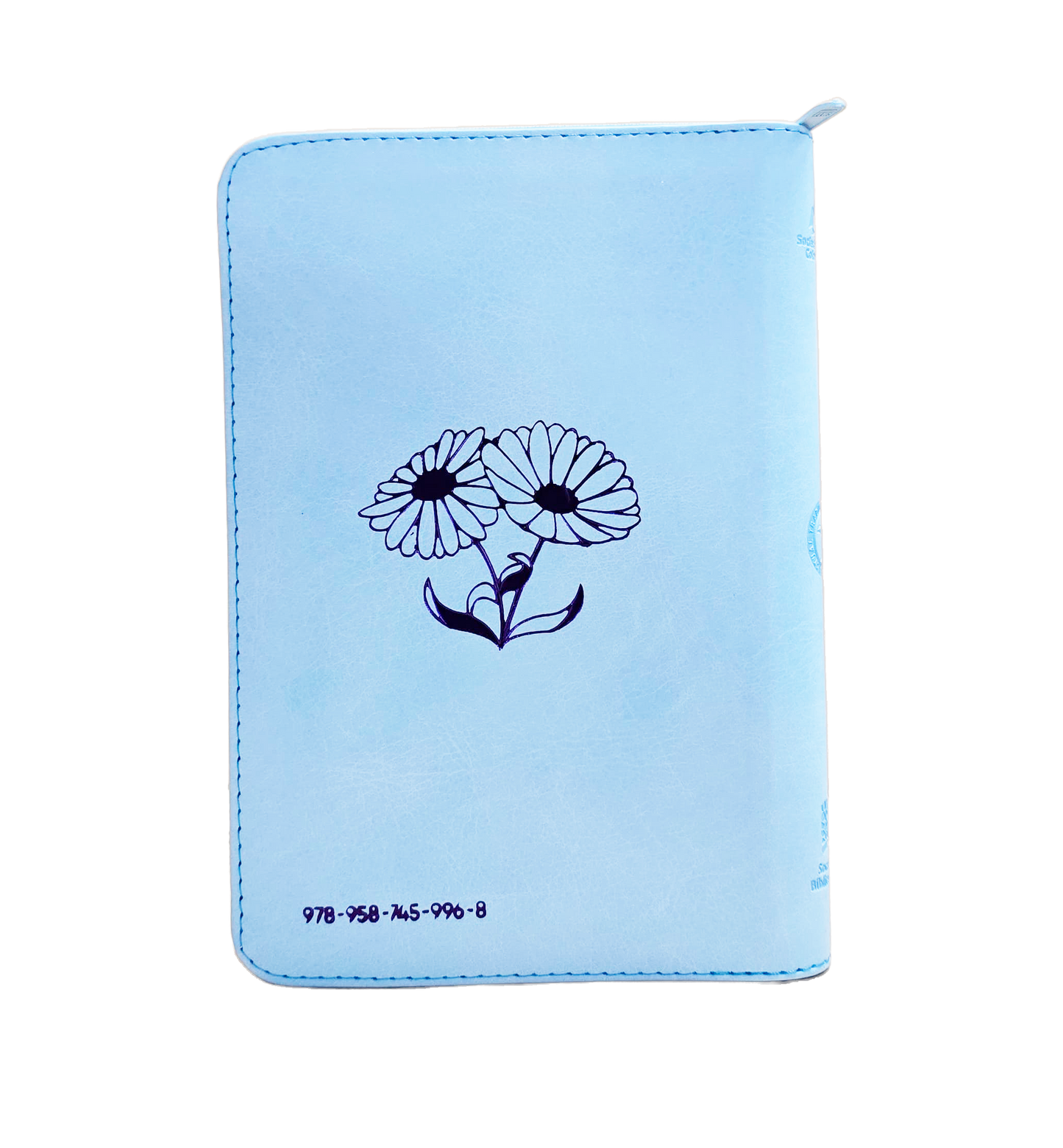 Biblia Mujer Ejemplar TLA066  PJR Azul Canto Plateado