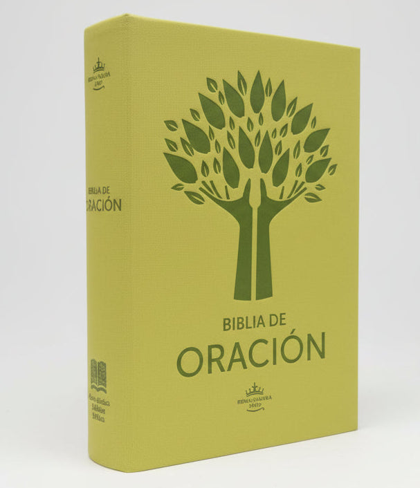 BIBLIA RVC086cLG  DE ORACIONES IMITACIÓN PIEL VERDE