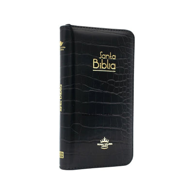 Biblia RVR Letra pequeña Color Negro Con Ayudas Digitales