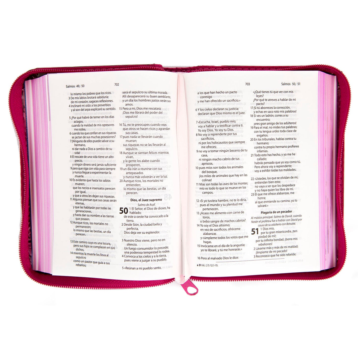 Biblia Infantil Valientes con Jesús RVC Tamaño Bolsillo Letra Mediana Rosa