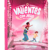 Biblia Infantil Valientes con Jesús RVC Tamaño Bolsillo Letra Mediana Rosa