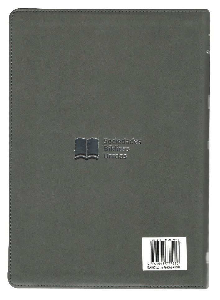 BIBLIA RVC085EEC DE ESTUDIO GRIS NEGRO