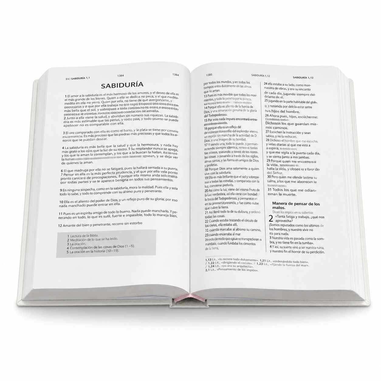 Biblia Dios Habla Hoy (DHH) con Referencias y Notas Explicativas - Tapa Dura Color Blanco